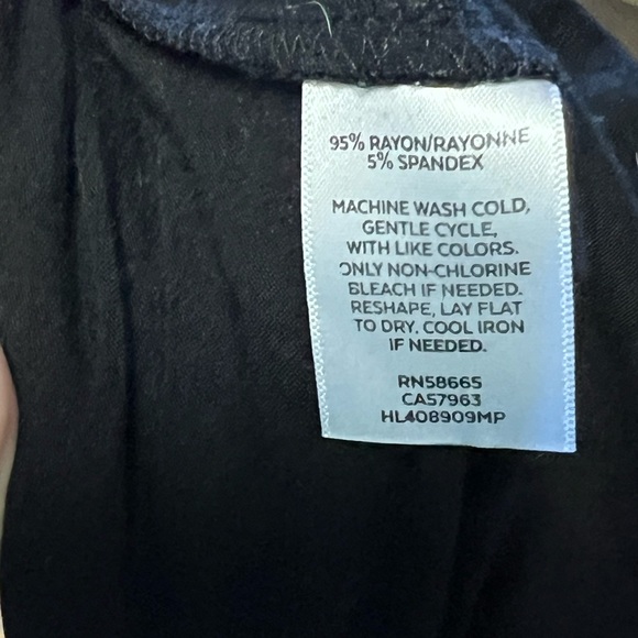 ❤️Chelsea 28 Black Jumpsuit with pockets elastic tie waist straight leg Size MP - Picture 9 of 9